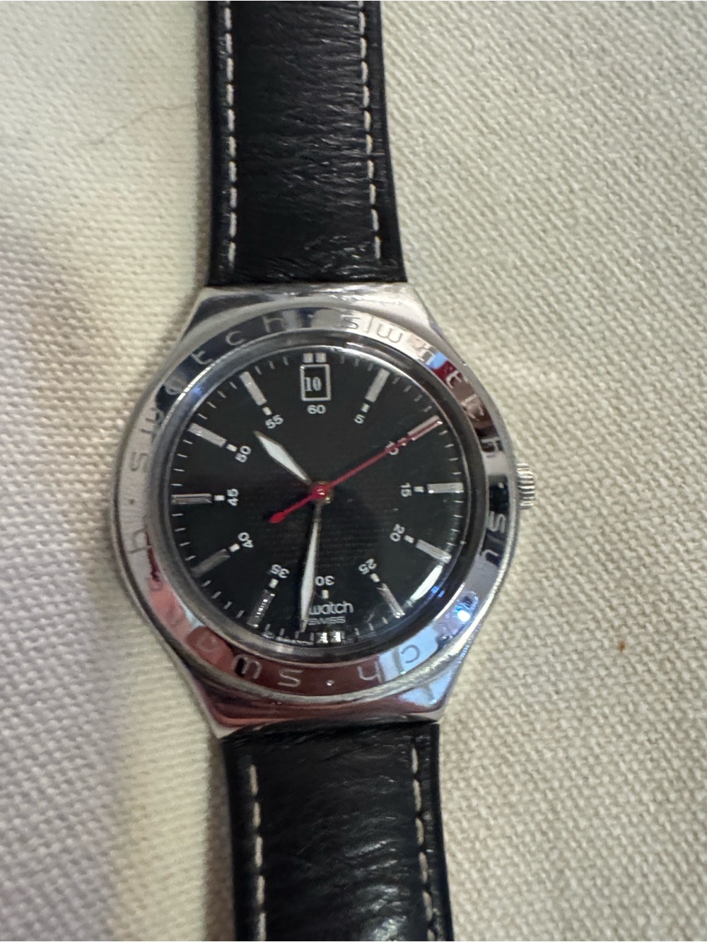 Vintage swatch irony stainless steel watch
